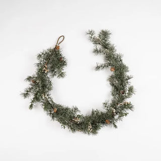 150cm Pre-Lit Fir Tree & Berry Garland