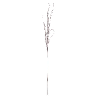 A tall artificial branch spray with a thin stem and delicate branches, designed for use in home decor.