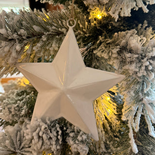 White star tree decoration 